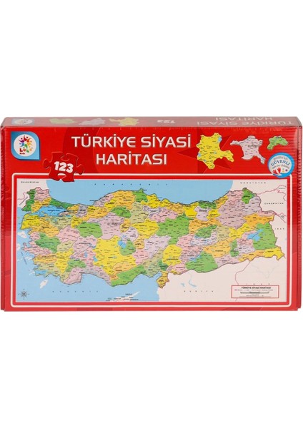 LSH002 Siyasi Harita Puzzle -Laçokids fiyatları