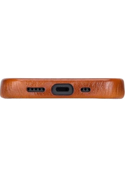 Apple iPhone 13 Mini Uyumlu Deri Arka Kapak Rock RST2EF Taba fırsatları