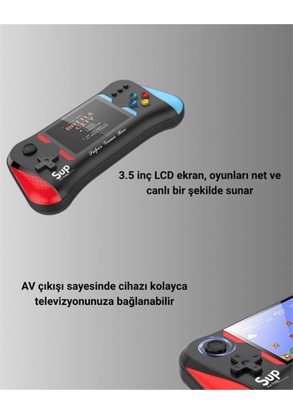 500 Retro Oyunlu Taşınabilir El Konsolu – X7M Modeli modelleri
