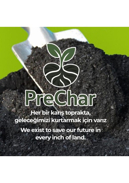 Meşe Odunu Bazlı Karbon Toprak Düzenleyici 32L Biochar 6mm ve Üstü