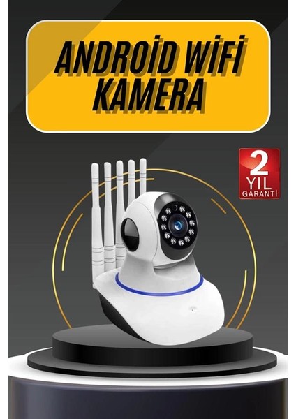 Akıllı Gece Görüşlü Sensörlü Wifi Kamera Telefondan Takip Edilebilir fiyatları