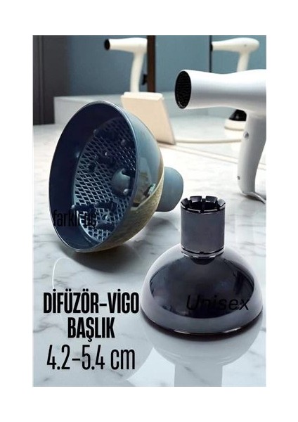 Bx Fön Için Difüzör Başlık 4.2 cm ile 5.4 cm Uyumlu