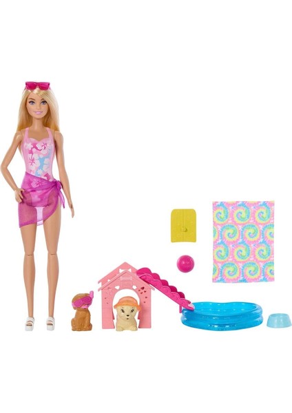 JBF35 Barbie Köpekçikle Havuz Partisi Oyun Seti fiyatları