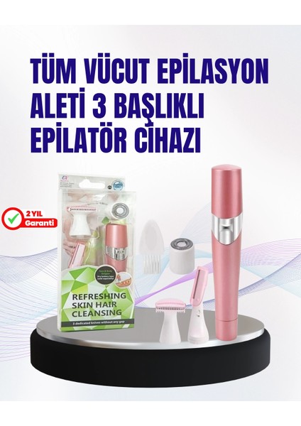 Ev Tipi Profesyonel Epilasyon Cihazı – Pembe