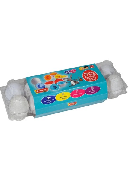 ERN-804 Heroes Toys 12LI Yumurta Eşleştirme - Eren Oyuncak