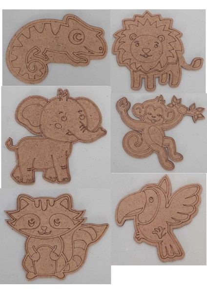 Ahşap Boyama Oyuncak Aktivite Yaz Okulu Kreş Kurs Anaokulu Etkinlik Sanat Seti 12LI fırsatları