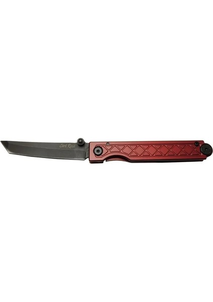 Chris Reeve Pocket Samurai 7425 Rd Kırmızı Kamp / Outdoor Çakı 18CM - Manuel, Kemerlikli, Kutulu