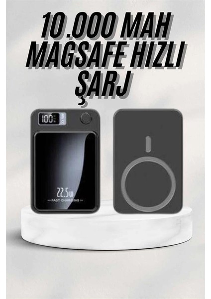 Taşınabilir Şarj Magsafe Powerbank 10.000 Mah Hızlı Şarj LED Göstergeli Kablosuz fiyatları