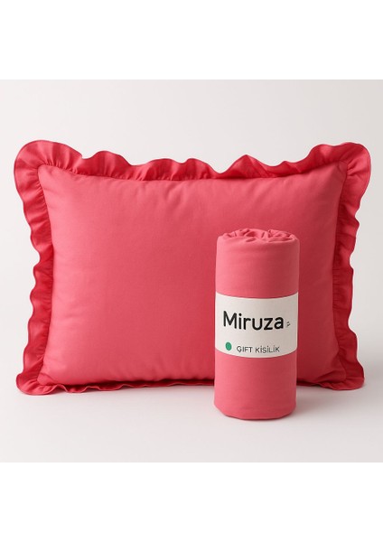 Miruza %100 Pamuk Fırfırlı Yastıklı Lastikli Çarşaf Seti