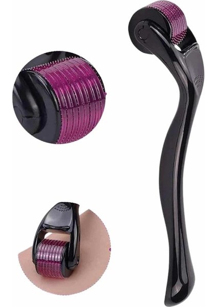 Titanyum Uçlu Derma Roller 540 Iğneli 1 mm Gözenek Azaltıcı Akne Izlerine Uygun