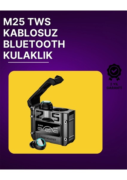 Bluetooth 5.3 Kablosuz Kulaklık | Powerbank Şarj Kutulu | Ultra Hd Ses Kalitesi