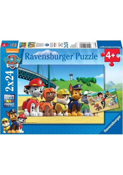 90648 Paw Patrol 2X24 Parça Ravensburger Puzzle