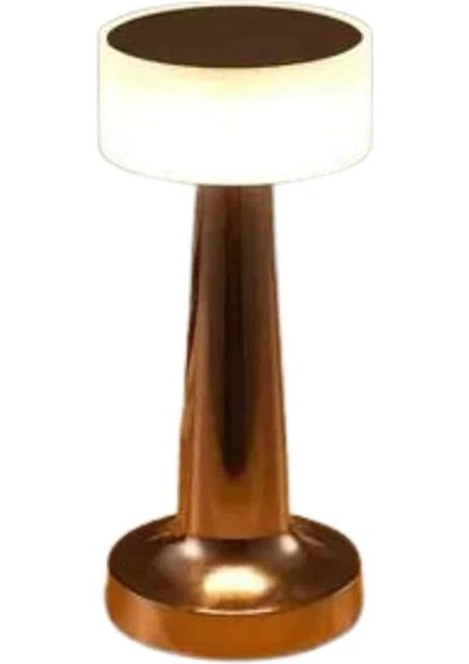 Kablosuz Renkli Masa ve Gece Lambası Altın Rengi Dokunmatik LED Lamba indirimleri