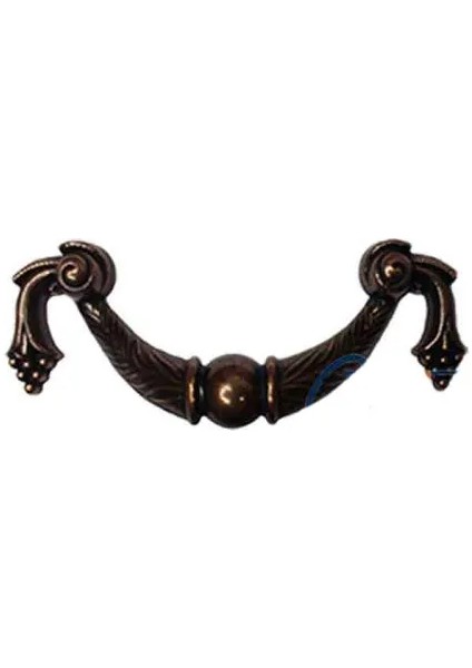 Dekoratif Zamak Üzümlü Kulp - 64MM, Eskitme, 1 Adet