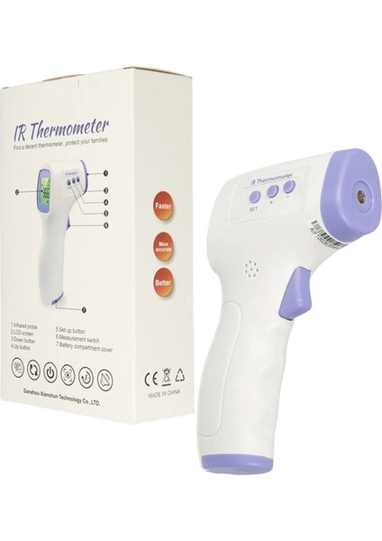 1 Cm-5 cm Mesafe 32*c-42.2*c Arası Temassız Ateş Ölçer modelleri