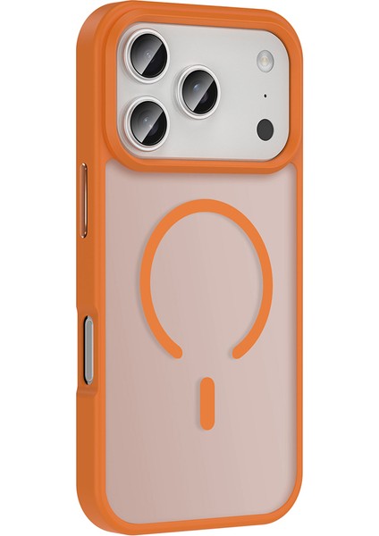 iPhone 17 Pro Kılıf Mat Manyetik Şarj Özellikli Sio Kapak