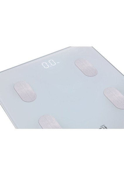 Akıllı Dijital Cam Tartı Beyaz, Resmi Garantili, Şık ve Kullanışlı