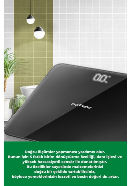 Siyah Cam Dijital Banyo Tartısı, Profesyonel ve Güvenilir Ölçüm