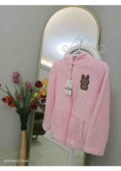Pembe Peluş Hırka