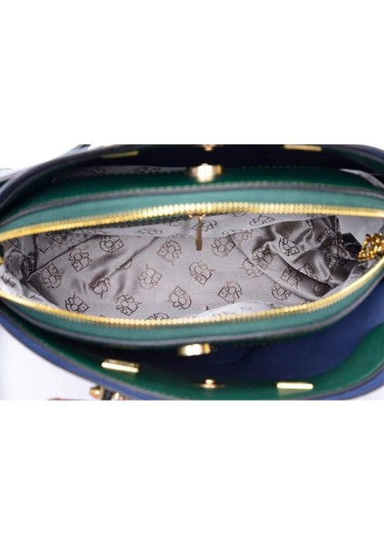 Kadın Koyu Yeşil Askılı El ve Omuz Çanta 67-8056