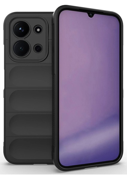 Xiaomi Redmi 15C 4g Kılıf Oluklu Etnik Optimum Tpu Kartlıklı Kapak