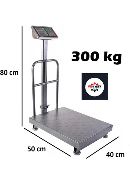 Gri Renkli 40X50CM Çelik Elektronik Tartı, 300KG Kapasiteli, Şarjlı ve Korumalı fiyatları