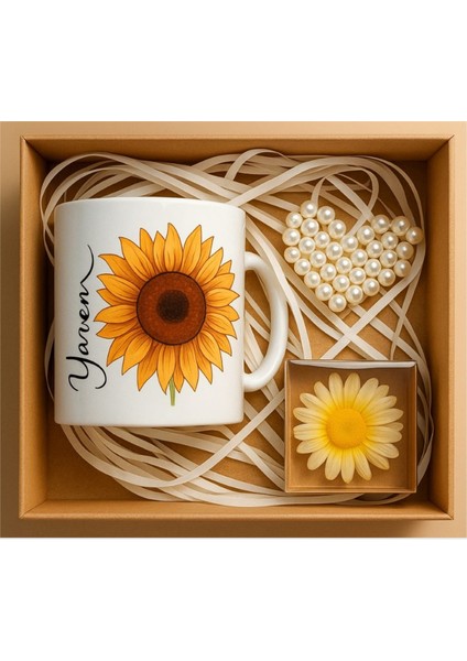 Kişiye Özel Isim Yazılı Papatya Hediye Seti, Isimli Papatya Hediye Seti - P2-Se