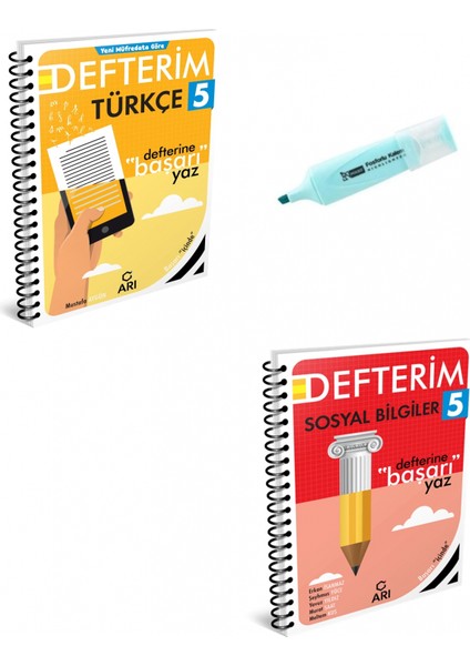 5.sınıf Türkçe ve Sosyal Bilgiler Akıllı Defterim (Yeni Müfredat)