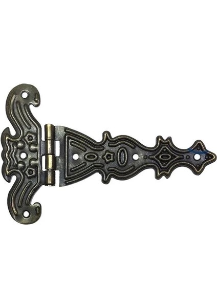 Dekoratif, Sac Tek Kuyruklu Menteşe - 69X102 Mm, Büyük, Antik, 1 Adet