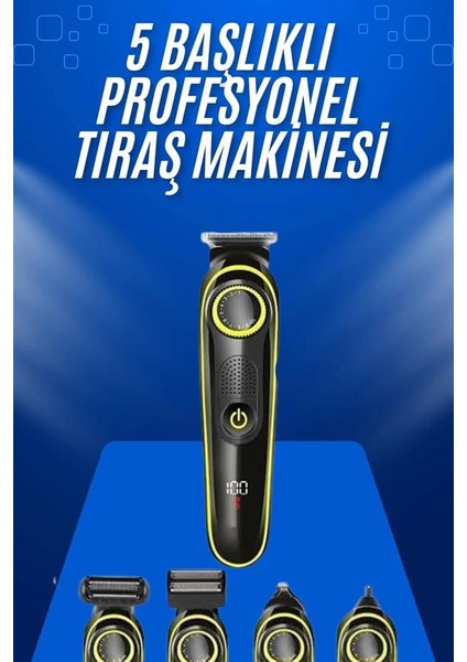 Tıraş Makinesi Şarjlı 5 Başlıklı Burun ve Kulak Temizleme fiyatları