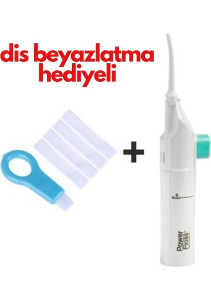 Power Floss Mekanik Diş ve Ağız Temizleme Aleti ve Diş Beyazlatma Seti