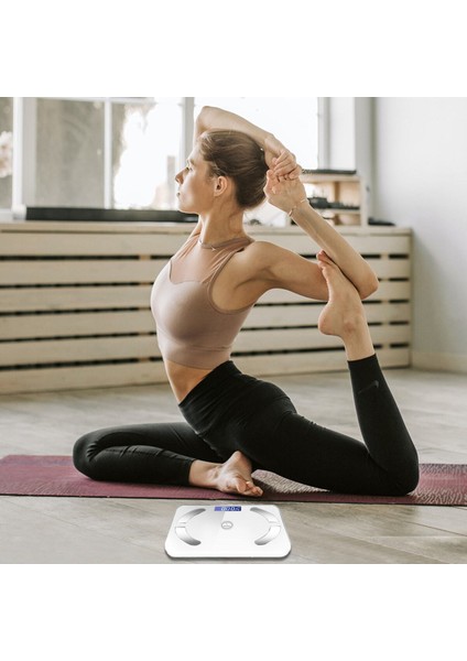 Akıllı Bluetooth Tartı, Yağ Ölçer, Şık Tasarım, Çok Renkli, Cam Malzeme, Garantili fiyatları