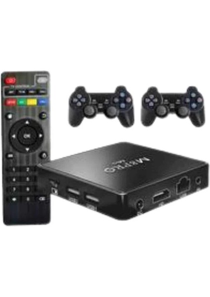 M8 Pro Mini 2.4g 10K Ultra Hd 64 GB Tv Box Android Tv Game Box 2 Adet Oyun Konsolu