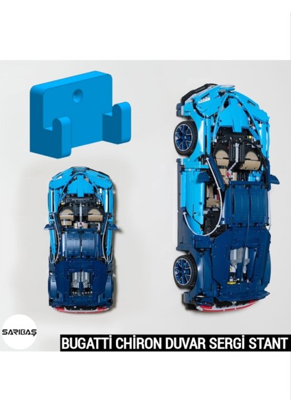 Technic Yapım Oyuncakları 42083 Bugatti Chiron - Model Araba Uyumlu Duvar Sergi Stant