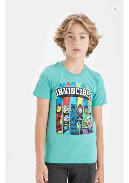 Erkek Çocuk Bisiklet Yaka Kısa Kollu Tişört