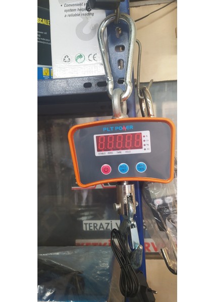 500 kg Vinç Baskülü, Çelik Yapı, Turuncu Renk, Elektronik Ölçüm, Dayanıklı ve Hassas