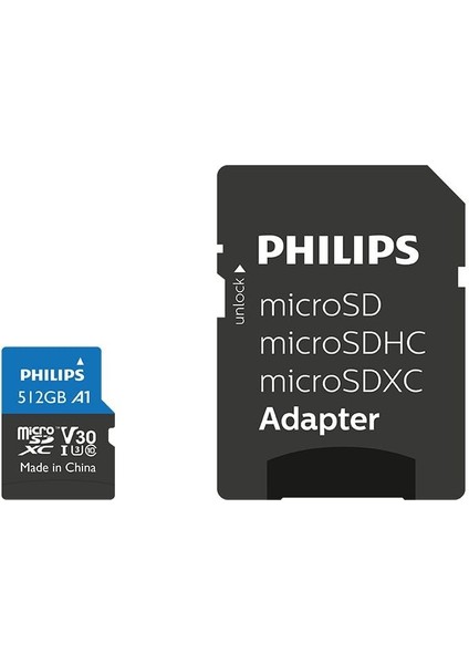 Phııps 512GB Mıcro Sdxc 100 Mb/s C10 FM51MP65B/00