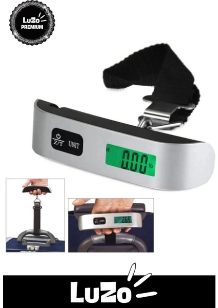 Seyahat Için Dijital Ağırlık Tartısı, LCD Ekran, 50 kg Kapasite, Taşınabilir, Siyah Renk modelleri