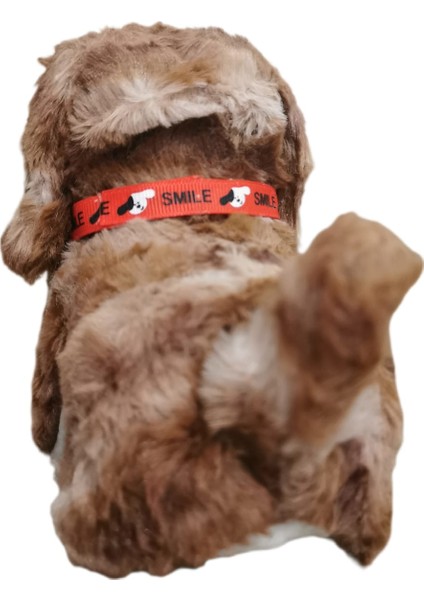 Pilli Oyuncak Köpek , Hareketli , Sesli , Tasmalı , Minik Çanlı Oyuncak Köpek