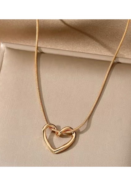 Kalpli Gold Renk Çelik Kolye fiyatları