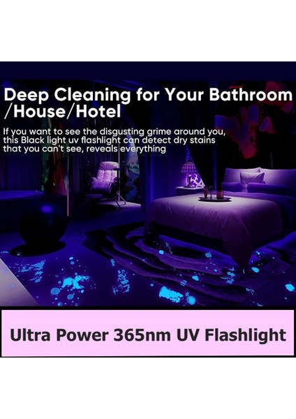 Profesyonel 50WATT Uv 365NM Değerli Taş Type-C LED Fener fırsatları