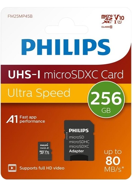 Phılıps 256GB Mıcro Sdxc 80 Mb/s C10 FM25MP45B/00 fiyatları