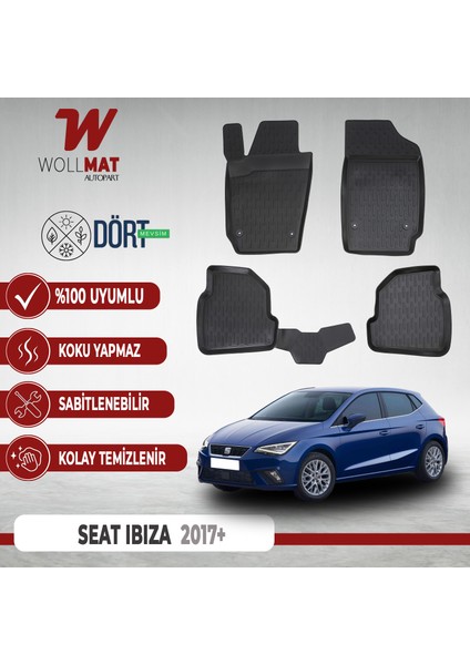 Seat Ibıza Paspas 2017 Sonrası 3D Havuzlu Paspas Seti