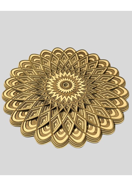 Dekoratif 11 Katmanlı Mandala Tablo, Eşsiz Bir Tasarım. fırsatları