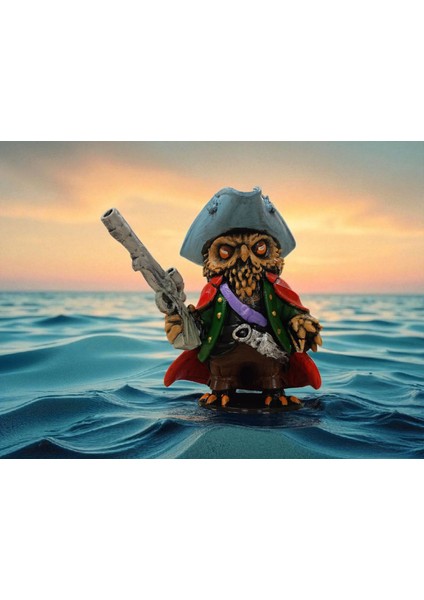 Pirate (Korsan) 3D Figür Baykuş - Mysterious Owls - 022