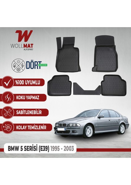 Bmw E39 3D Havuzlu Paspas 1995 2003 Uyumlu