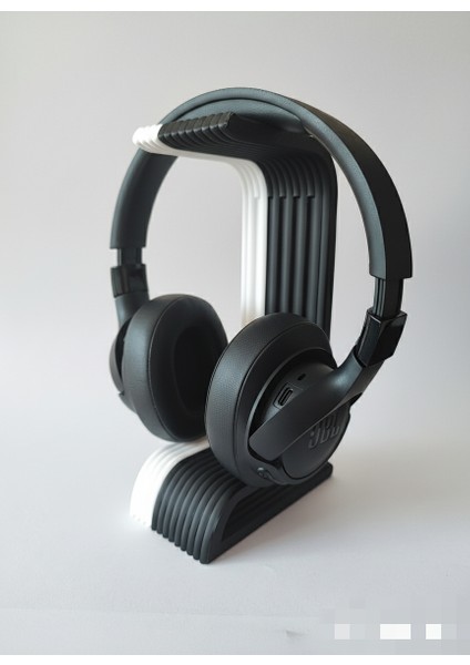 Kulaklık Standı Askısı - Tüm Kafa Üstü (Over-Ear) Kulaklıklar Için Uyumlu - Şık ve Ergonomik Masaüstü Düzenleyici - Pla Malzeme