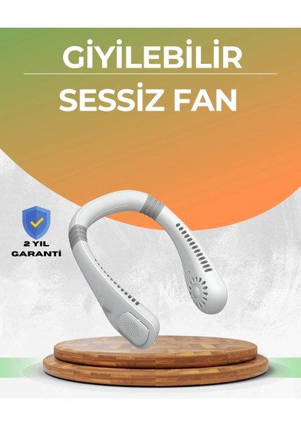 Uzun Ömürlü Bataryalı 9-18 Saat Kullanımlı Boyun Fanı