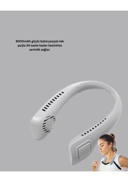Uzun Ömürlü Bataryalı 9-18 Saat Kullanımlı Boyun Fanı fiyatları
