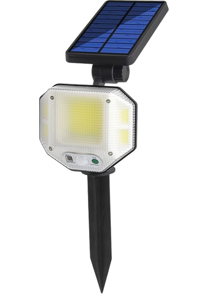 Sensörlü Kumandalı 3 Kademeli Solarlı Bahçe Aydınlatma Lambası (4944)
